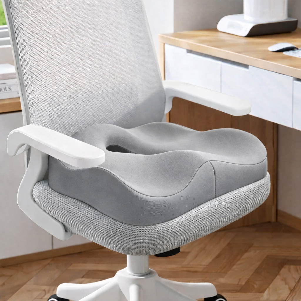 Ergonomic Memory Foam Seat Cushion for Office Chair – Posture Support & Comfort | Marlo