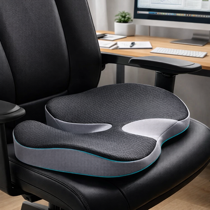 Ergonomic Memory Foam Seat Cushion for Office Chair & Car – Tailbone Relief | Marlo