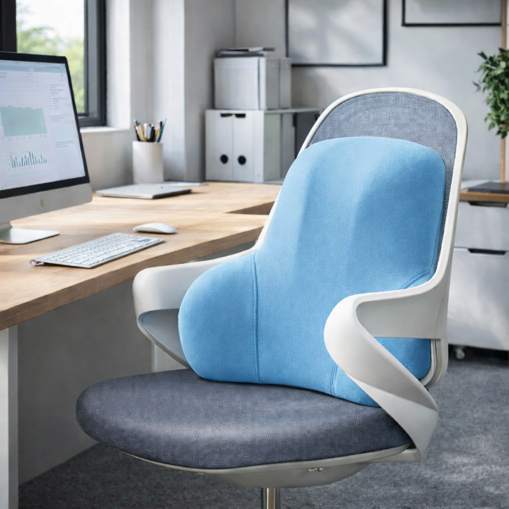Ergonomic Memory Foam Lumbar Support Cushion for Office Chair – Back Support | Marlo