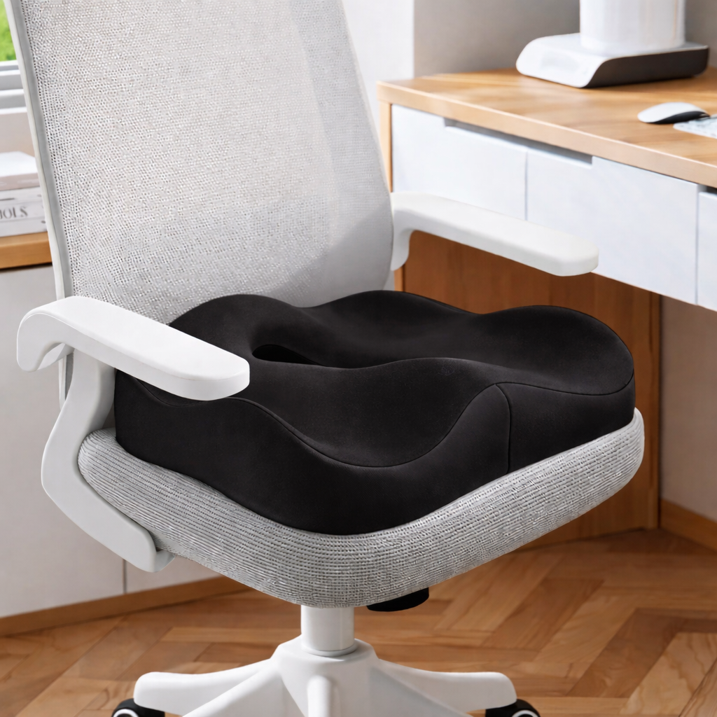 Ergonomic Memory Foam Seat Cushion for Office Chair – Posture Support & Comfort | Marlo